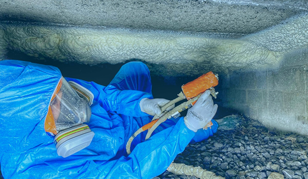 La technique d'isolation par projection de mousse polyuréthane