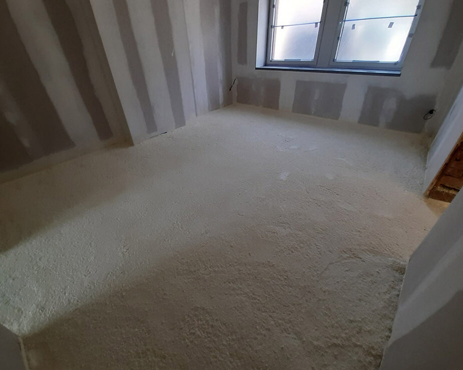 Isolation du sol d'une maison