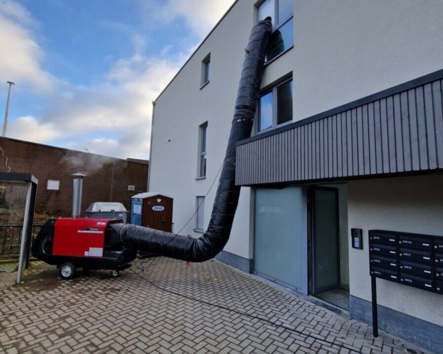 Chantier d'isolation progimo à Eupen