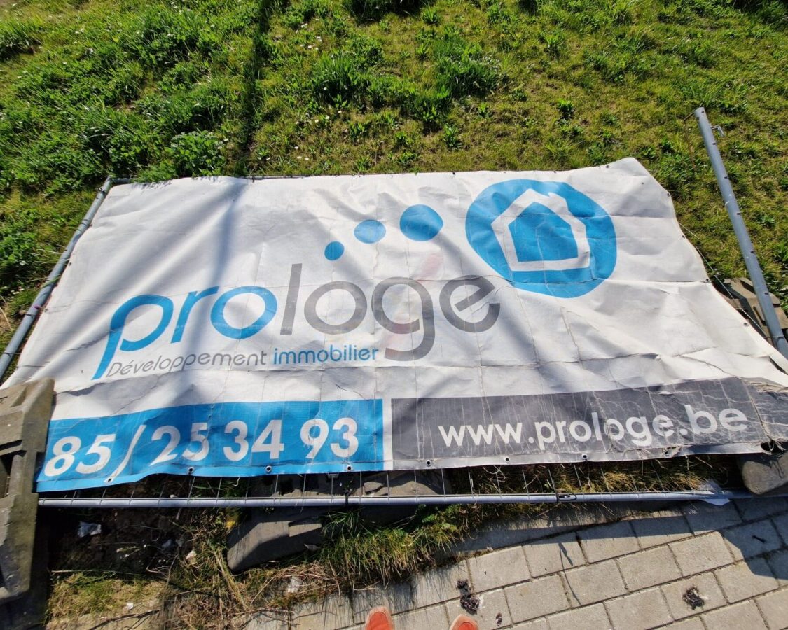 Isolation d'un chantier d'habitations neuves Prologe à Huy