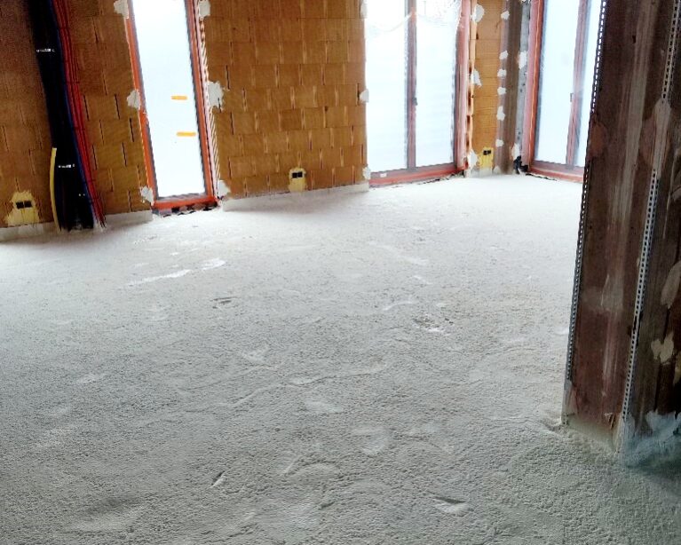 Isolation du sol d'une nouvelle construction à Zaventem