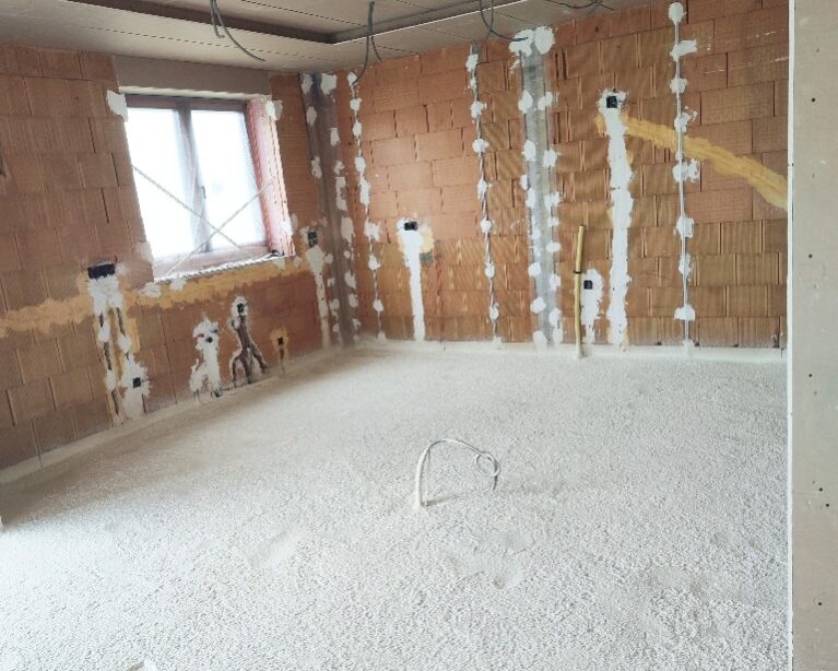 Isolation du sol d'une construction neuve dans le cadre d'une isolation complète à Zaventem