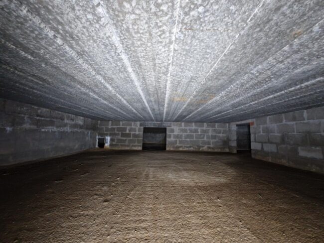 Chantier d'isolation d'un vide sanitaire à Erps-Kwerps