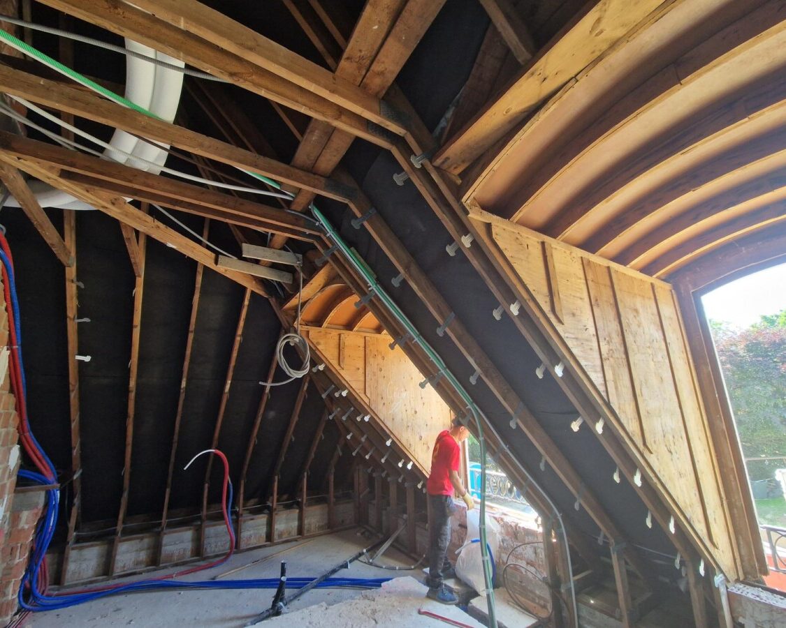 Isolation toiture en bois à Wemmel