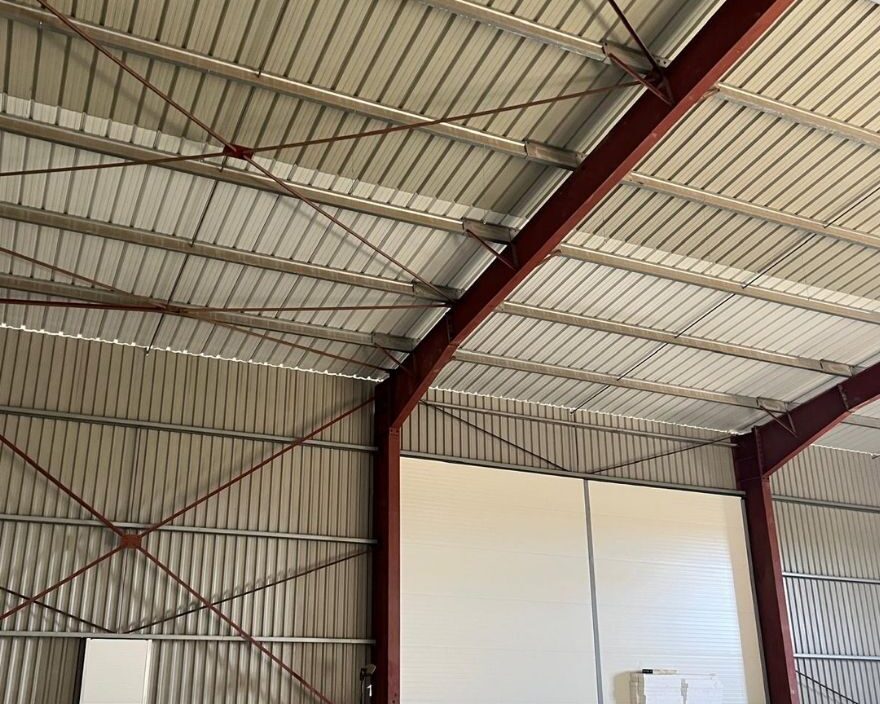 Hangar de stockage pour pommes de terre à Amillis France